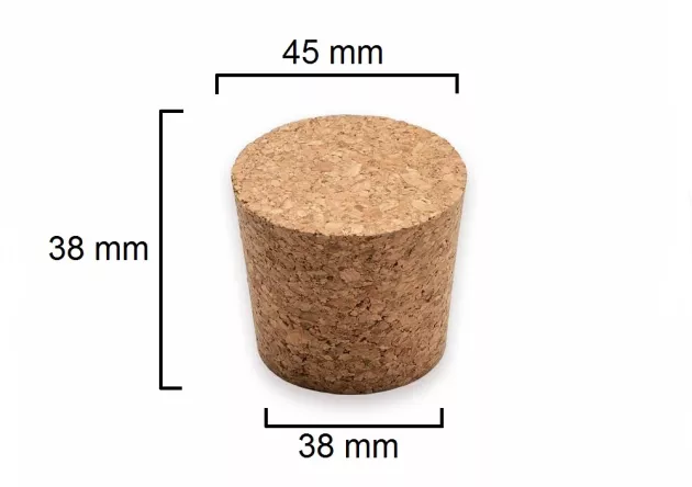 Korek stożkowy 38x45/38 mm