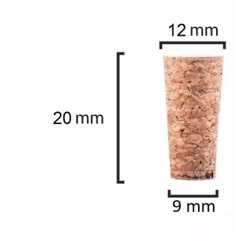 Korek stożkowy 20x12/9mm