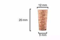 Korek stożkowy 20x12/9mm