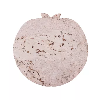 Podkładka korkowa jabłuszko  20 cm light grey- komplet 4szt.