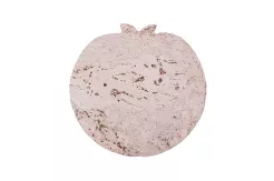 Podkładka korkowa jabłuszko  20 cm light grey- komplet 4szt.