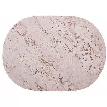 Podkładka korkowa owal duży 40/30 cm light grey komplet 4szt.