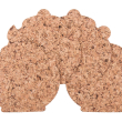 Podkładka korkowa dzbanek średni 20 cm decorative -kpl. 4 szt.